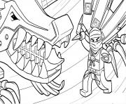 Coloriage ninjago zane ninja maitre de la glace dessin