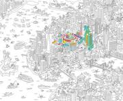 new york city xxl dessin à colorier