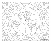 Coloriage pokemon mandala adulte Rattata dessin