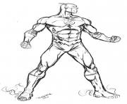 Coloriage hulk ami de flash super heros dessin