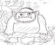 Coloriage shrek ogre en mode attaque dessin