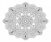 Coloriage mandala zen antistress pour adulte 2019 dessin