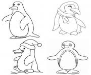 dessin pingouin banquise dessin à colorier
