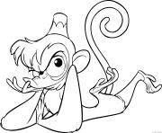 Coloriage Aladdin offre un bijou pour Jasmine dessin