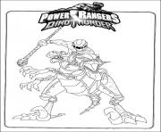 power rangers s dino thunder dessin à colorier