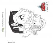 Coloriage Cars Flash McQueen confiant dessin