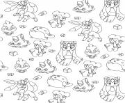 Coloriage pokemon epee et bouclier funny scorbunny dessin