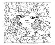 Coloriage citrouille pour halloween adulte zentagle dessin