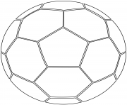 ballon de foot soccer dessin à colorier