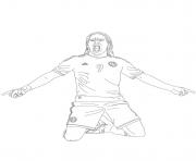 Coloriage diego maradona numero 10 foot equipe nationale dessin