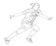 Coloriage robert lewandowski foot football dessin