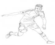Coloriage cristiano ronaldo joueur de foot real madrid dessin