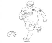 Coloriage zinedine zidane joueur de foot France dessin