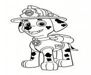 Coloriage chien policier Chase berger allemand dessin