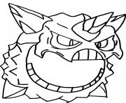 mega oniglali pokemon dessin à colorier