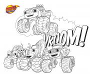 Coloriage blaze monster truck dessin