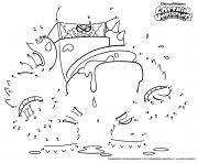 Connect The Dots Turbo Toilet 2000 de Capitaine Bobette dessin à colorier