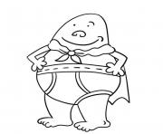 Coloriage Aventure de Capitaine bobette Captain Underpants dessin