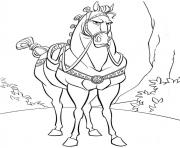 cheval disney maximus dessin à colorier