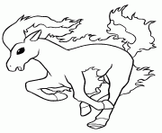 cheval pokemon dessin à colorier