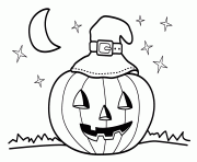 halloween maternelle facile enfant dessin à colorier