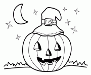 Coloriage sac halloween pour petit dessin