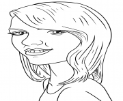 Taylor Swift Funny dessin à colorier