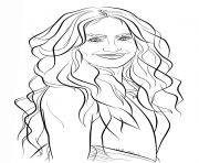 Coloriage Taylor Swift Funny dessin