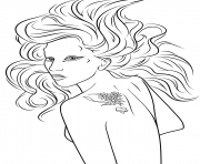 Coloriage taylor swift 2 dessin