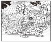 Coloriage adulte animaux chat malicieux dessin