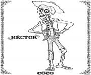 Hector Coco Disney dessin à colorier
