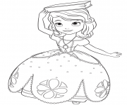 Coloriage princesse sofia et le ruban dessin