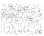 Coloriage Jewelpet les personnages dessin