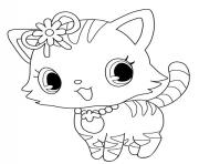 Coloriage Jewelpet nephrite dessin