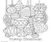 Coloriage decorations boule de noel mandala anti stress dessin