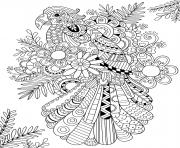 Coloriage zen antistress motif abstrait inspiration florale 9 par juliasnegireva dessin