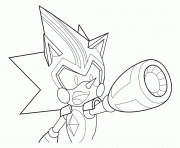 Coloriage sonic the hedgehog reaching dessin