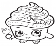 Coloriage Shopkins Wise Fry Cheddar bilingual dessin