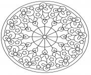 Coloriage mandala noel 13 dessin