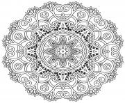 incredible mandala adulte dessin à colorier