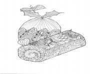 Coloriage Buche De Noel