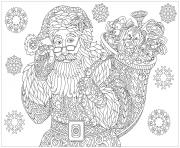 Coloriage noel pour adulte boule pour le sapin dessin