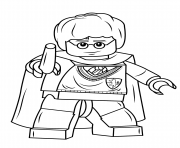 Coloriage Lego Harry Potter With Wand Harry Potter dessin