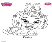 palace pets daisy disney dessin à colorier