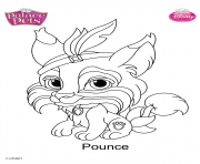 palace pets pounce disney dessin à colorier
