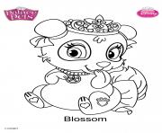 palace pets blossom disney dessin à colorier