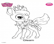 gleam princess disney dessin à colorier