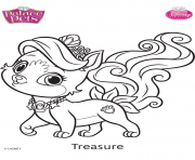 palace pets treasure disney dessin à colorier