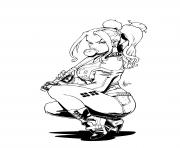 Harley Quinn Suicide Squad Bad dessin à colorier