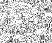 Coloriage fleurs adulte pattern zentangle